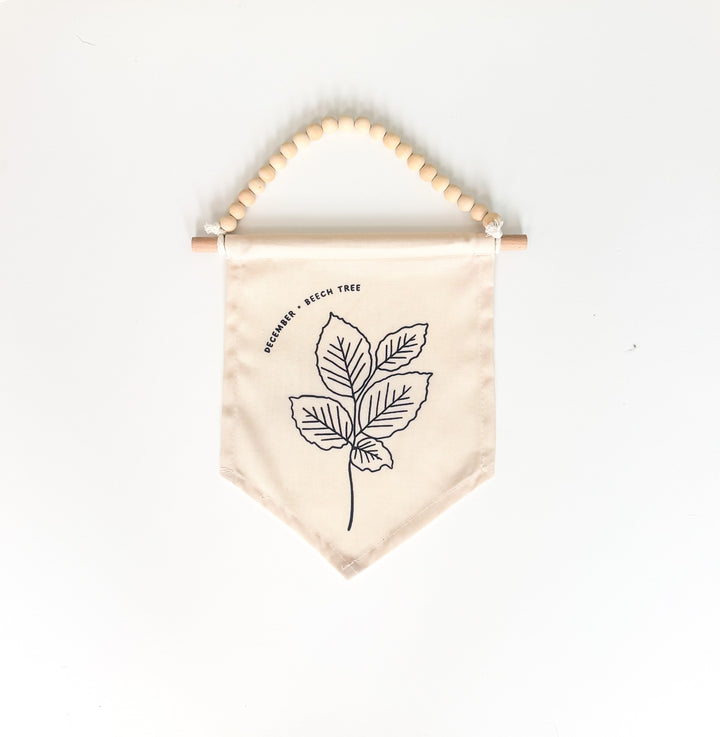 December Birth Month Hang Sign: Beech Tree