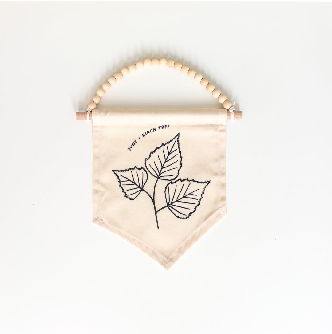 June Birth Month Hang Sign: Birch Tree