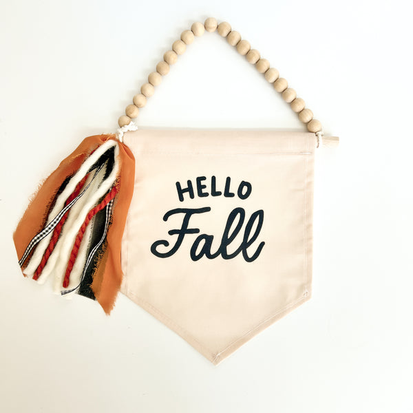 Hello Fall Hang Sign