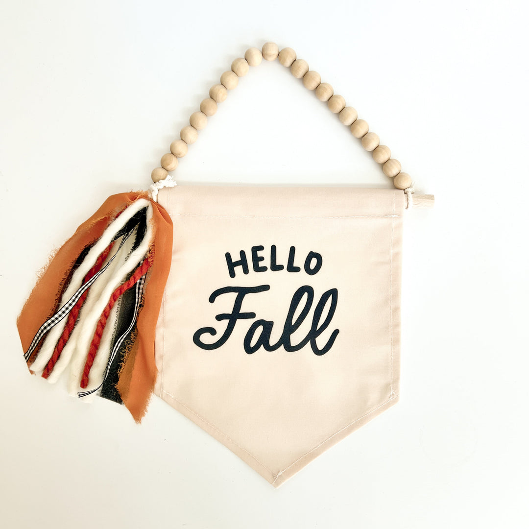 Hello Fall Hang Sign