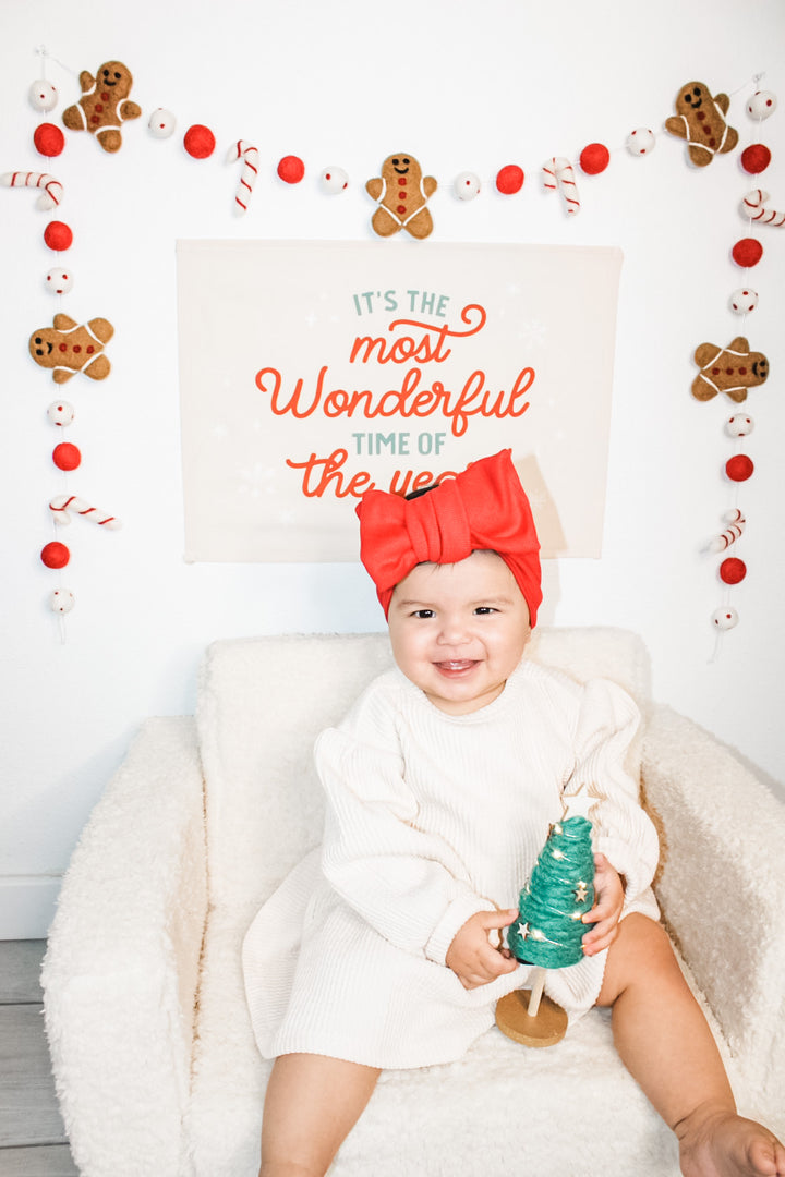 {Traditional} It's the Most Wonderful time of the Year Banner
