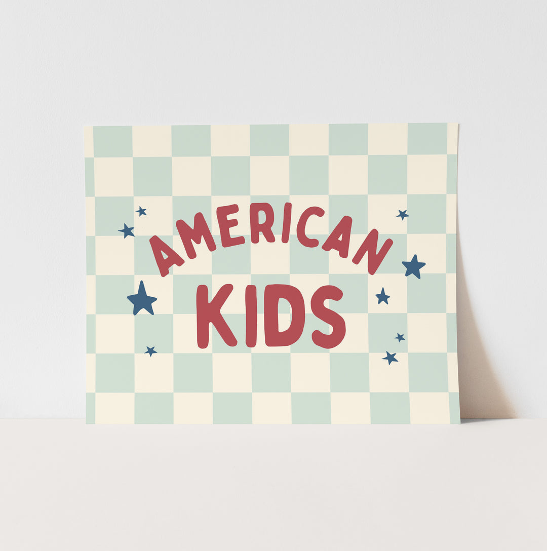 American Kids Art Print
