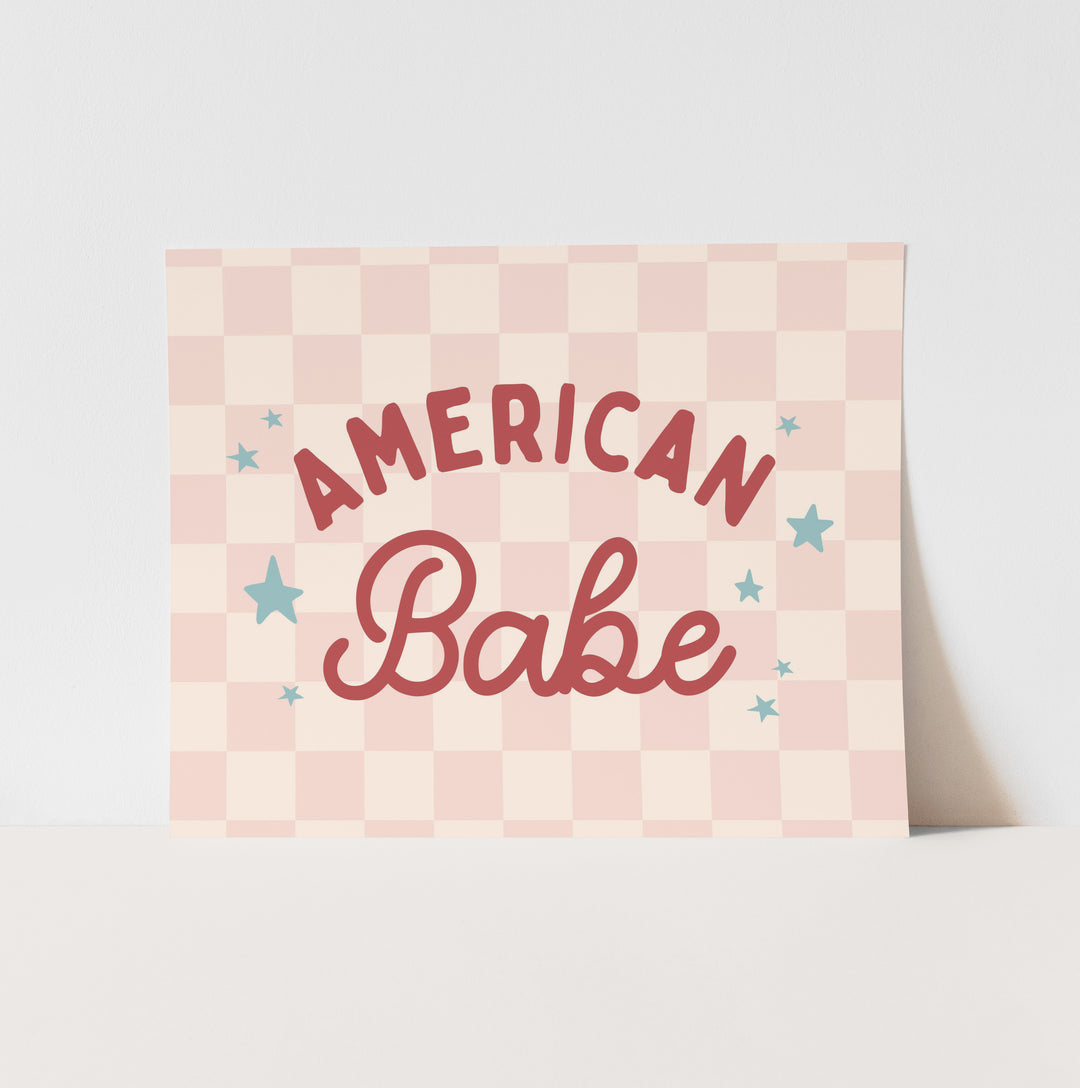 American Babe Art Print