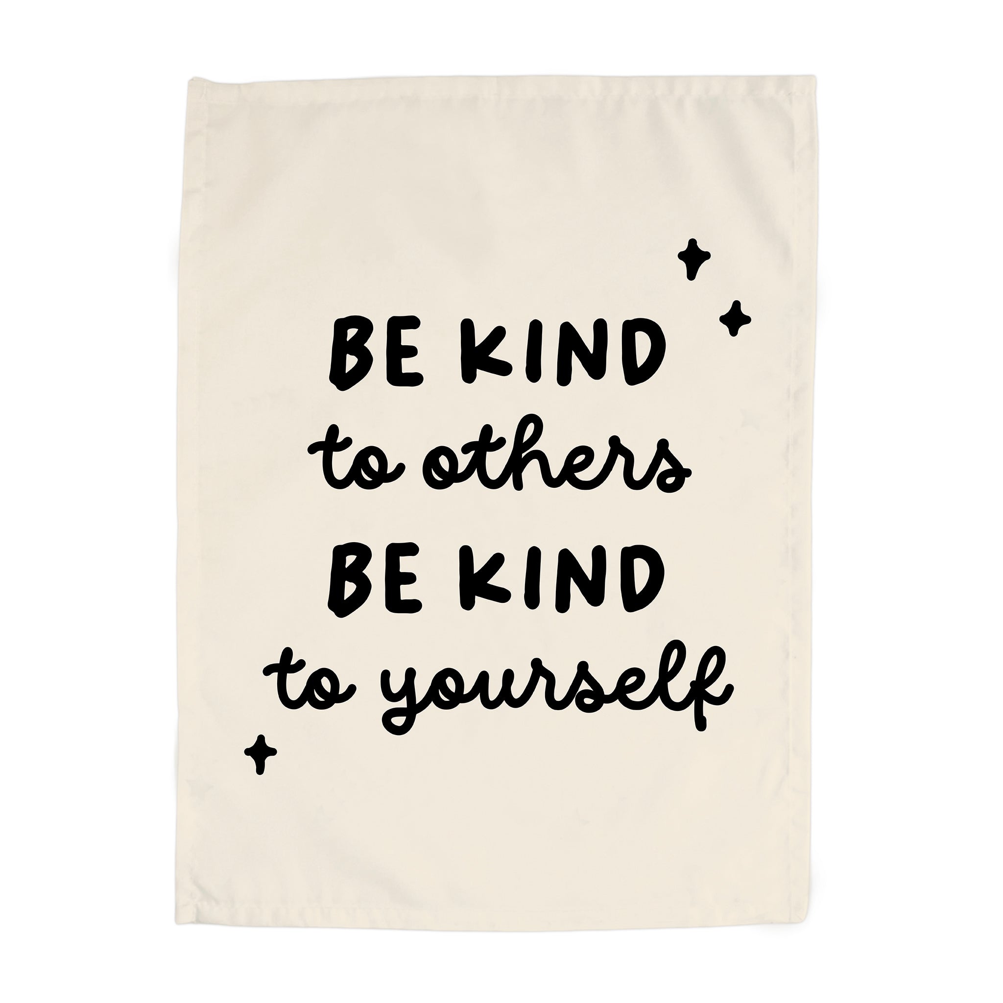 Natural & Black Be Kind to Others Be Kind To Yourself Banner – Hunny