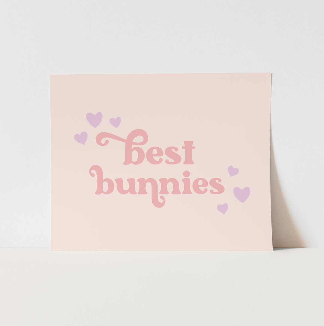 {Pink} Best Bunnies Art Print
