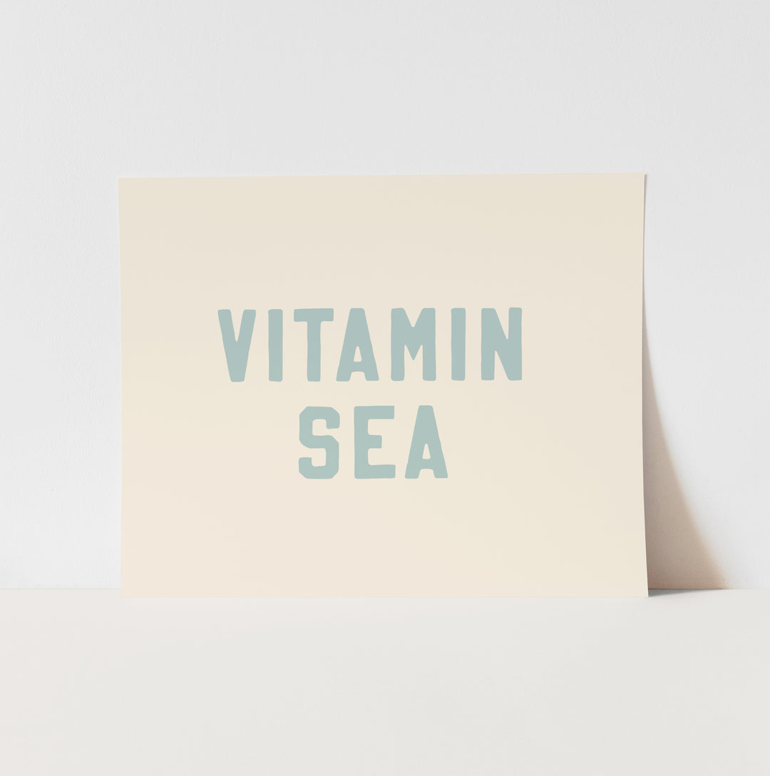{Tidal Blue} Vitamin Sea Art Print