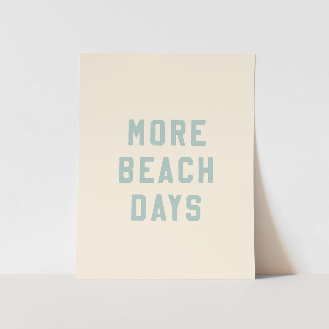 {Tidal Blue} More Beach Days Art Print