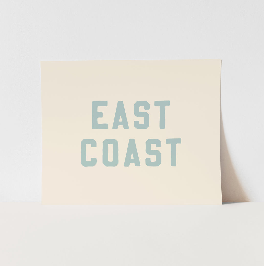 {Tidal Blue} East Coast Art Print