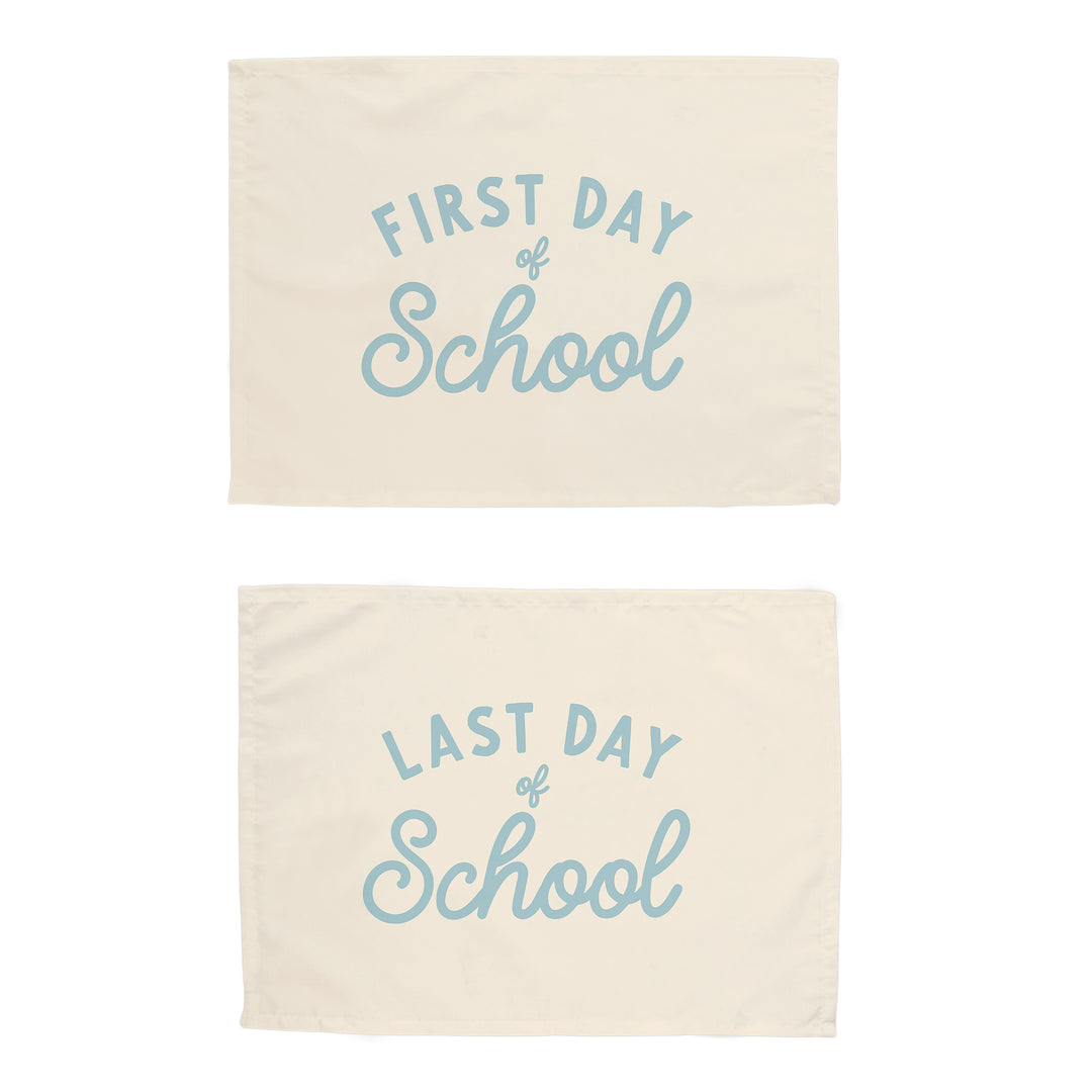 {Blue + Natural} School Banner Bundle