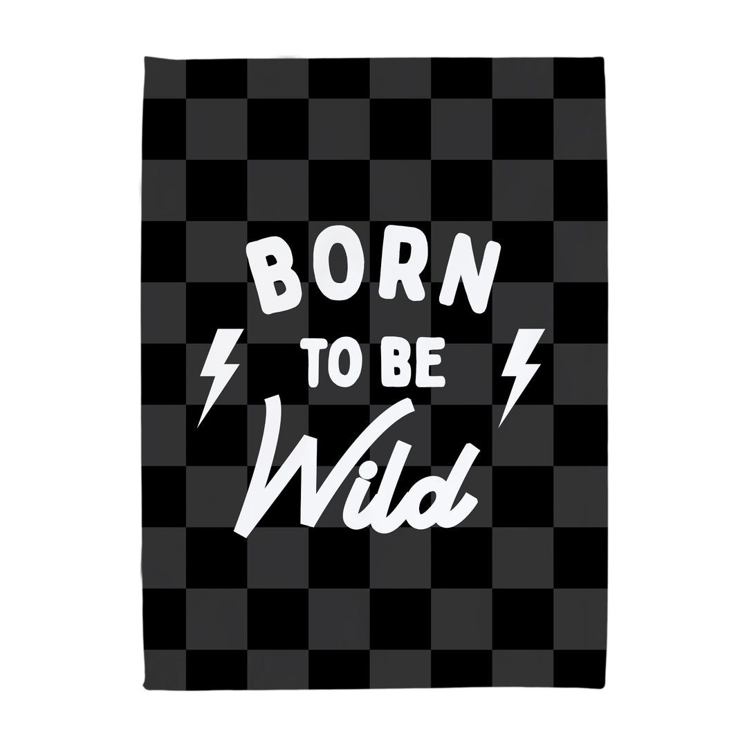 Born to be Wild Banner - Hunny Prints x @jassn2 {Grey + Black Check}