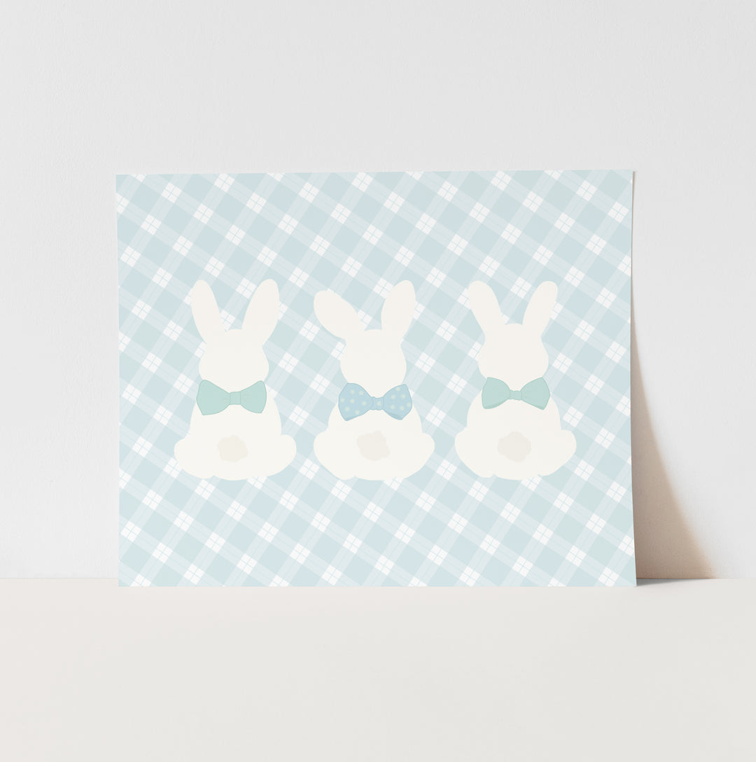 Bunnies in Bowties Art Print