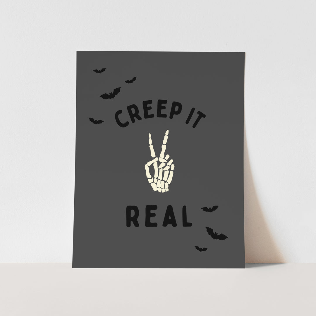 {Black} Creep it Real Art Print