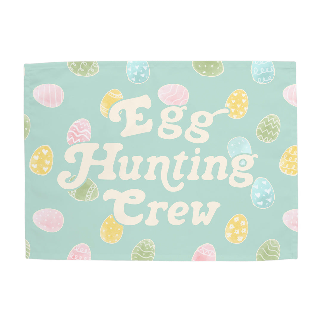 {Blue} Egg Hunting Crew Banner