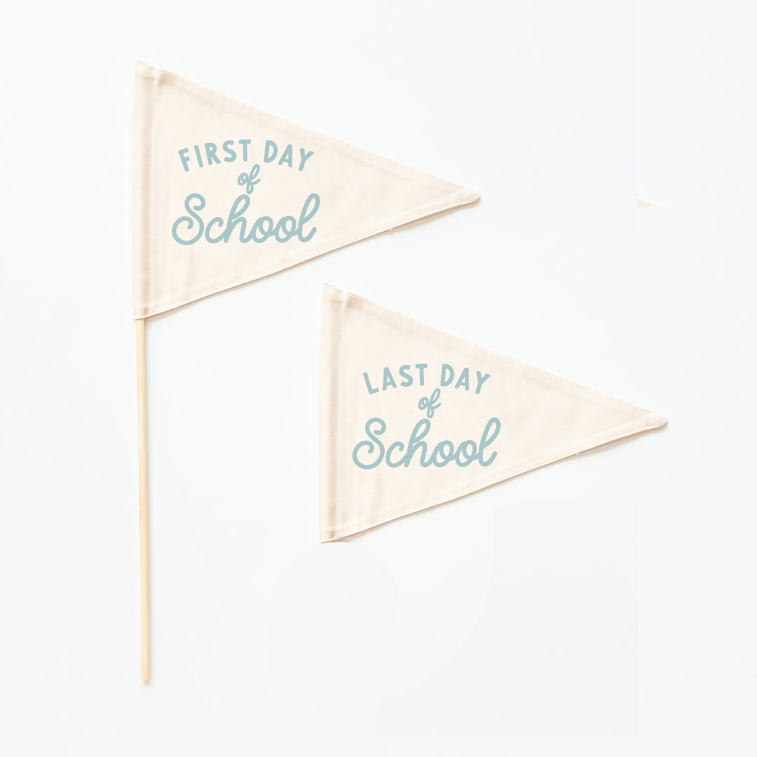 School Flag Bundles: Choose from Preschool, Elementary, Middle or High School {Blue}