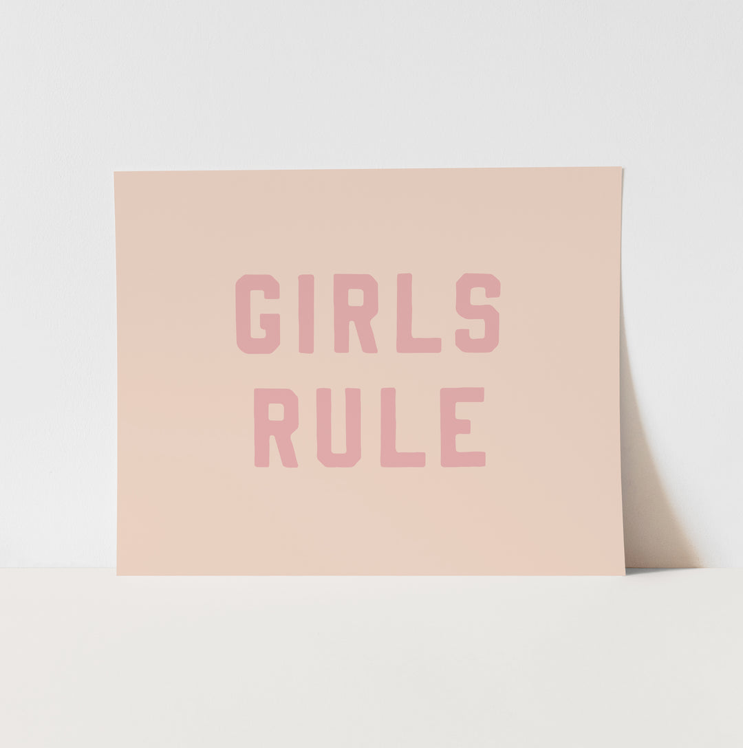 Girls Rule Art Print