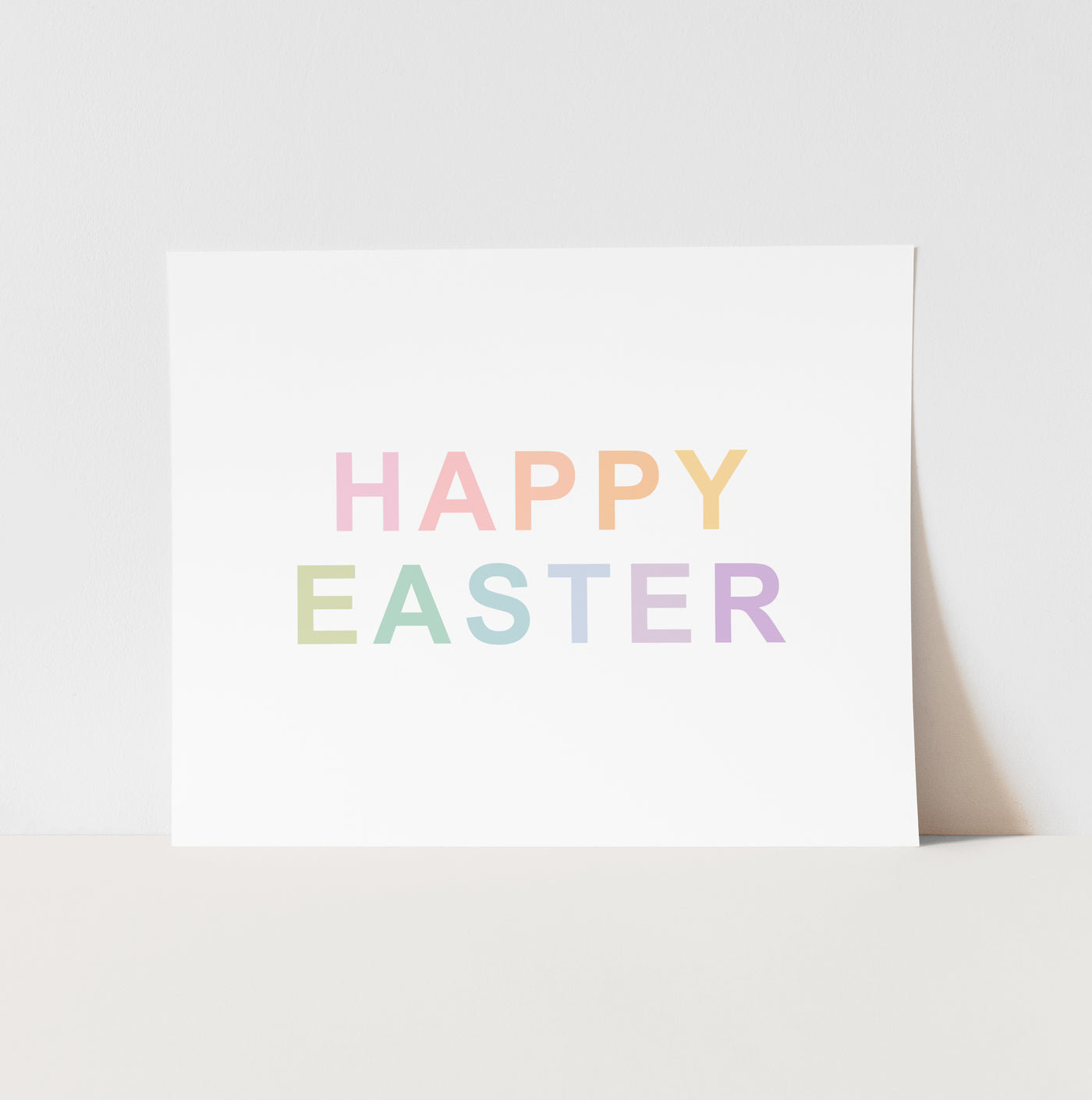 Art Print: {Rainbow} Happy Easter