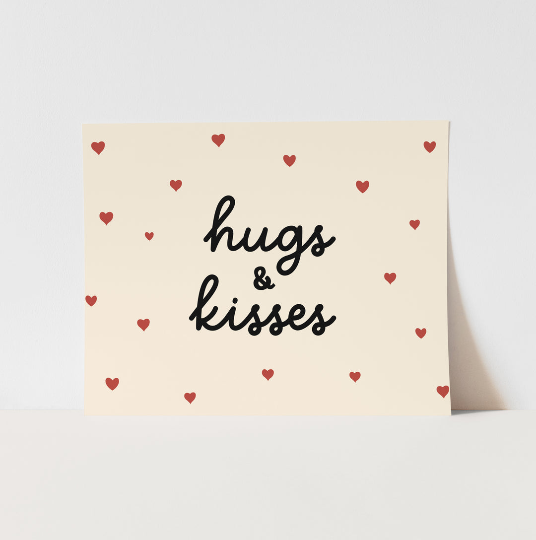 {Neutral} Hugs & Kisses Art Print