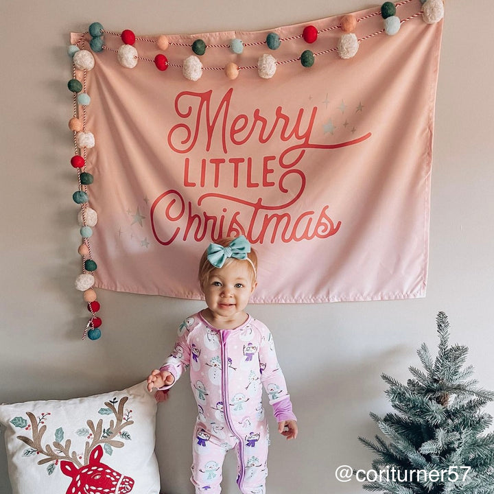 {Pink} Merry Little Christmas Banner©