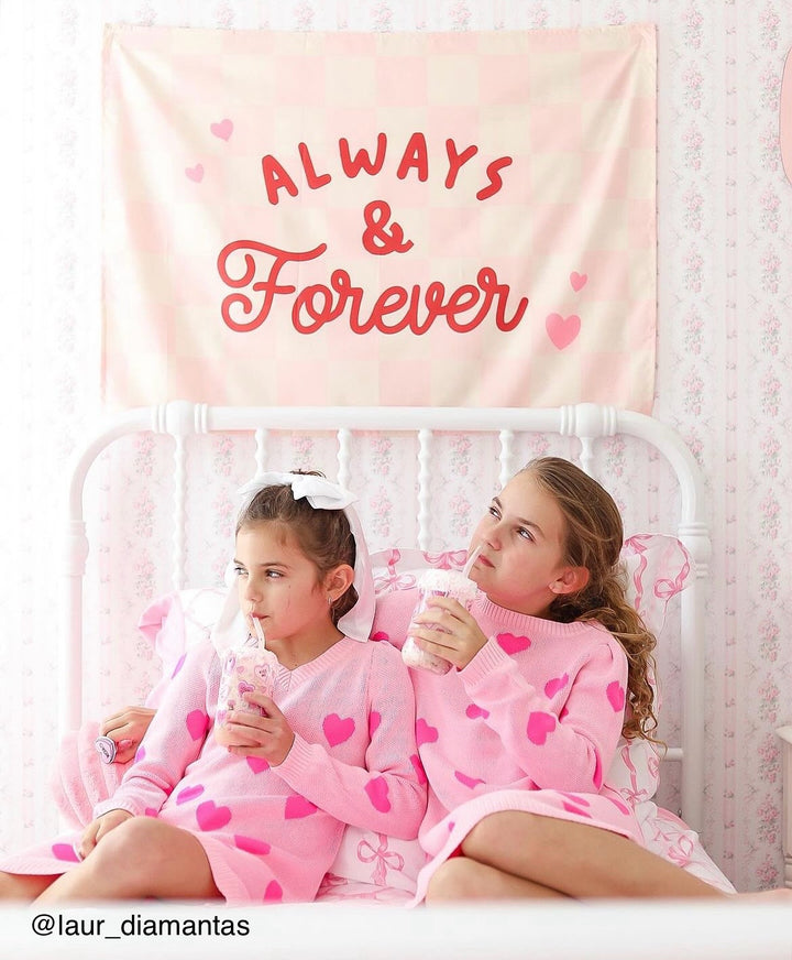 {Pink Check} Always & Forever Banner