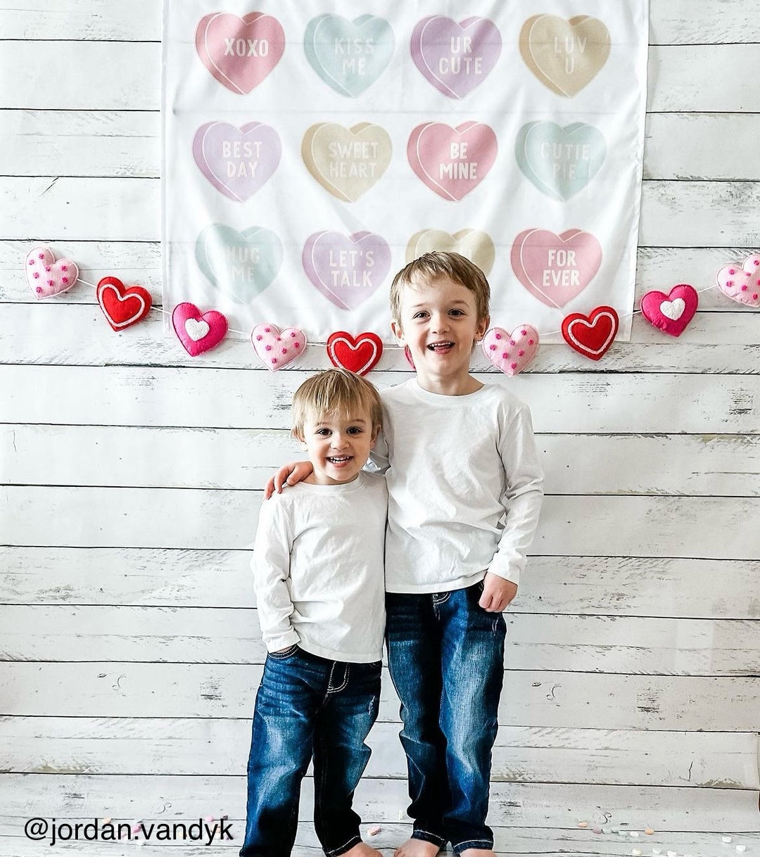 Conversation Hearts Banner