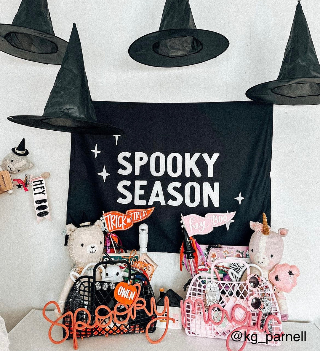 {Black & White} Spooky Cute Banner