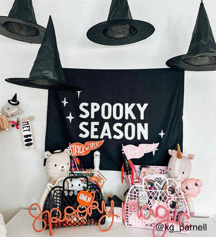 {Black & White} Spooky Cute Banner