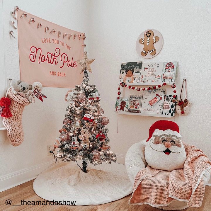 {Pink + Red} Love You To The North Pole Banner