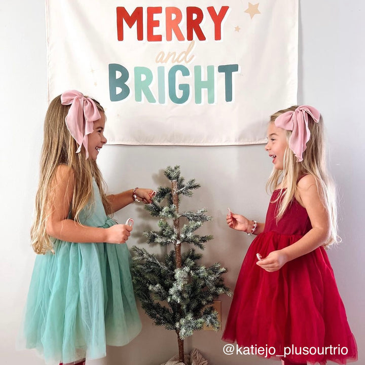 {Red + Green} Merry & Bright Banner