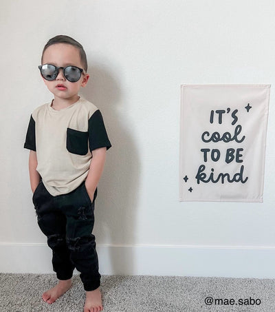 {Natural & Black} It's cool to be kind Banner