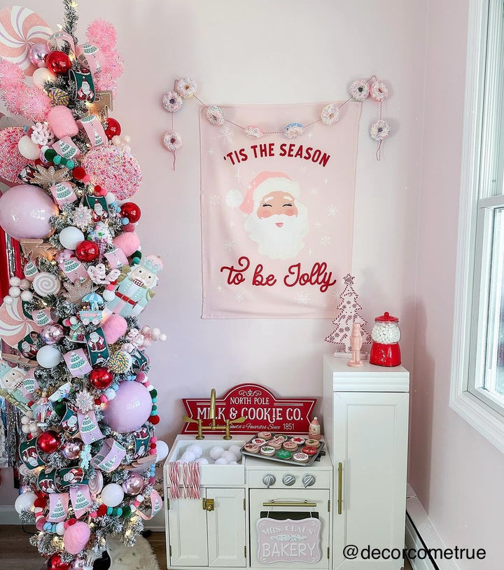 {Pink} Tis The Season to be Jolly Banner©