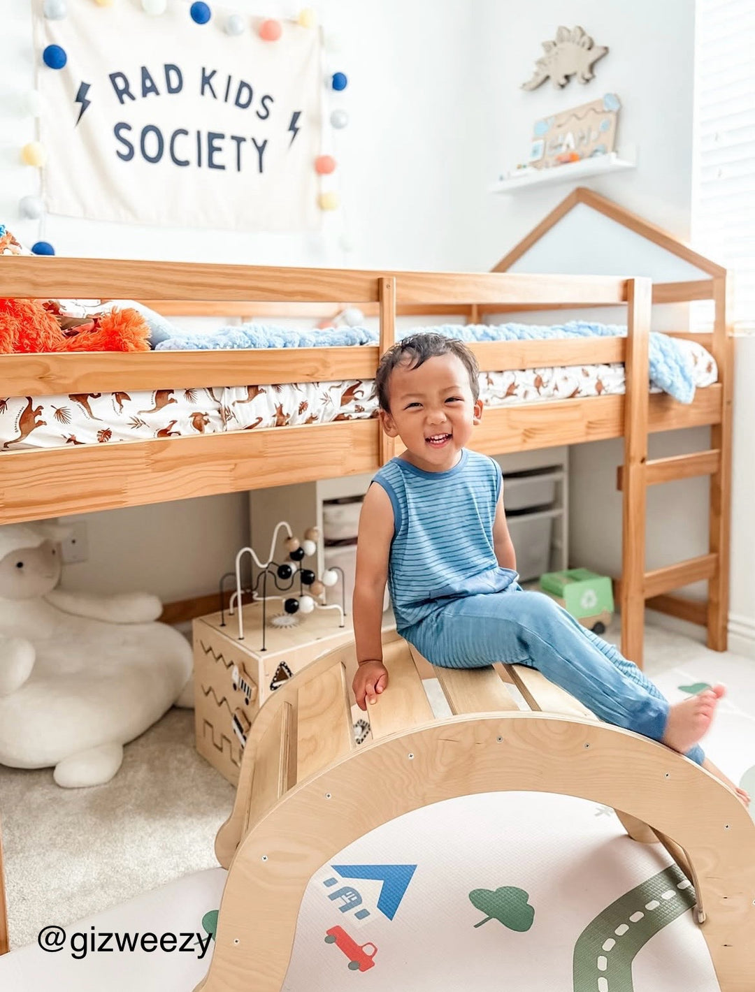 Rad Kids Society Banner - Hunny Prints x @jassn2 {Natural + Black}