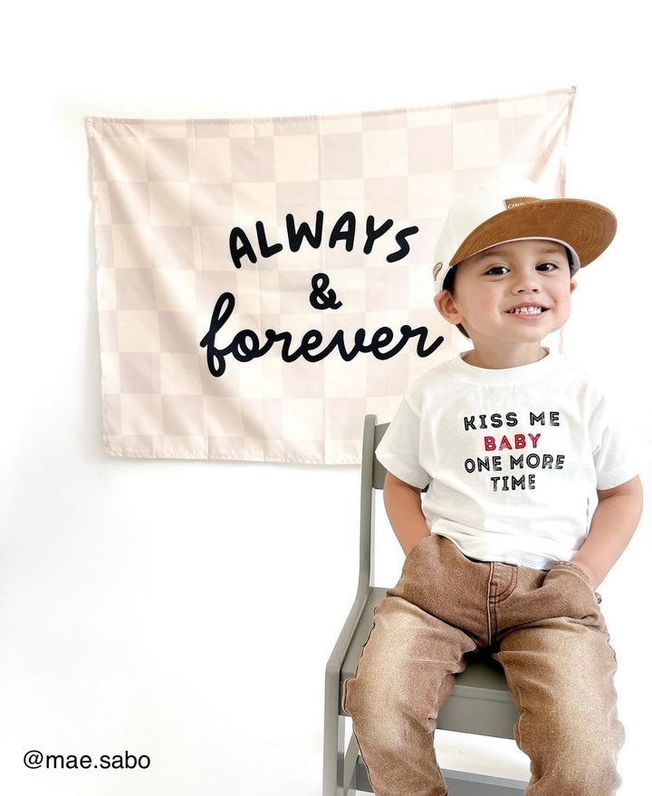 {Beige Check} Always & Forever Banner