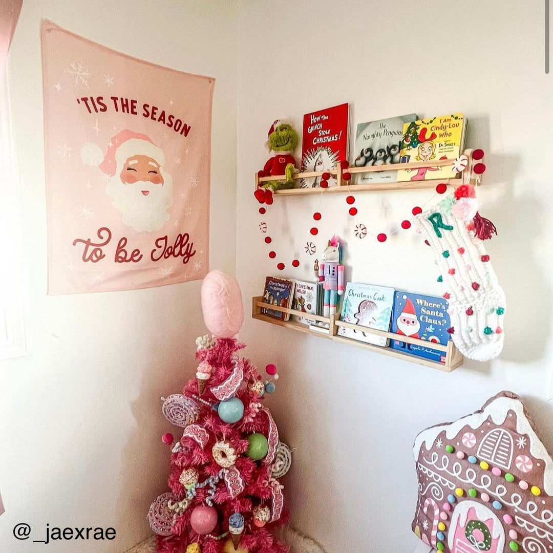 {Pink} Tis The Season to be Jolly Banner©