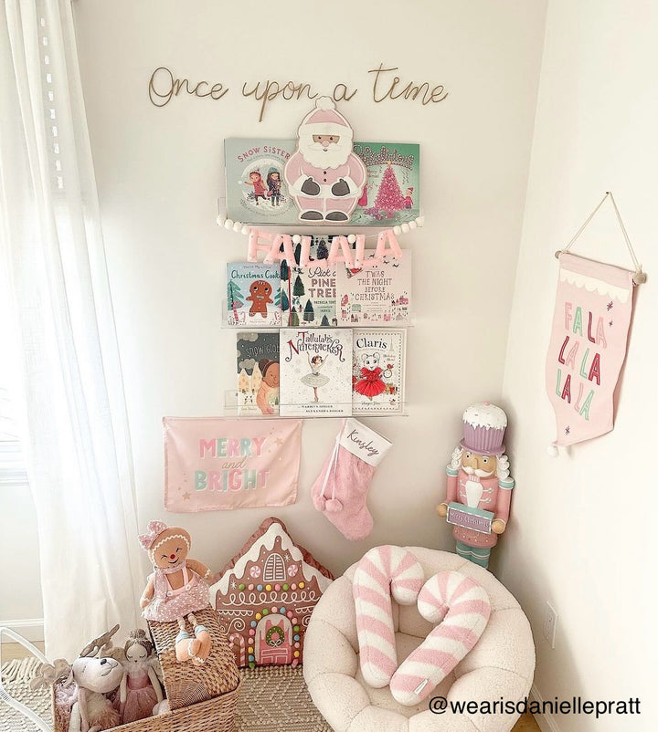 {Pink + Blue} Merry & Bright Banner