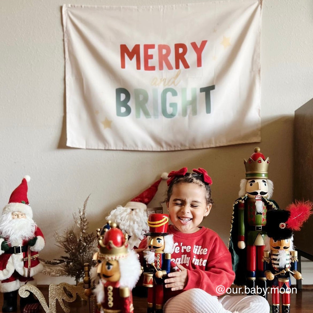{Red + Green} Merry & Bright Banner