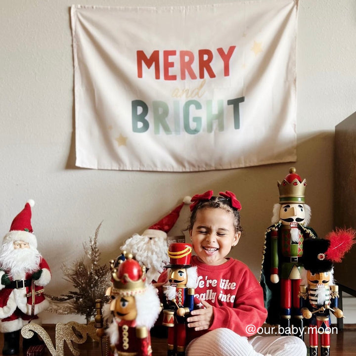 {Red + Green} Merry & Bright Banner