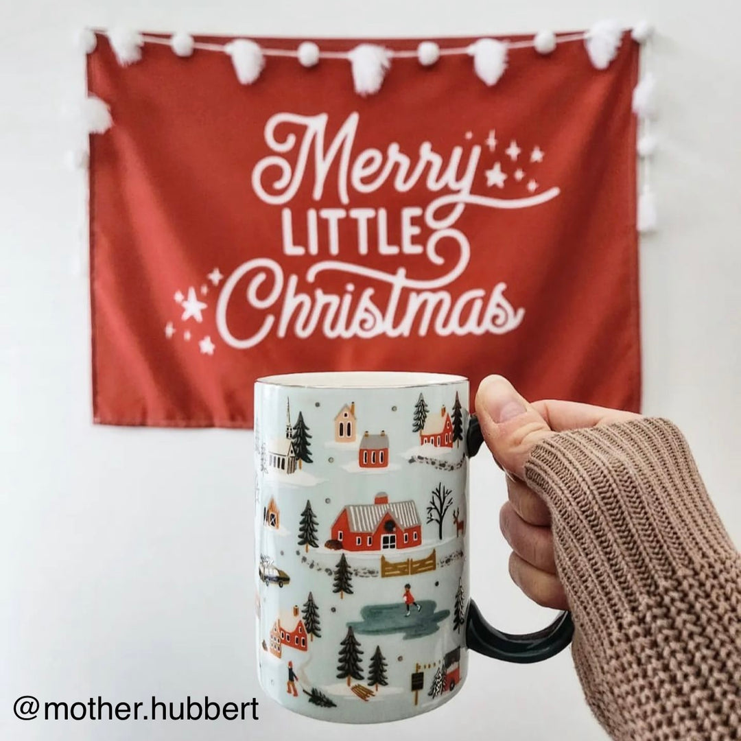 {Vintage Red} Merry Little Christmas Banner