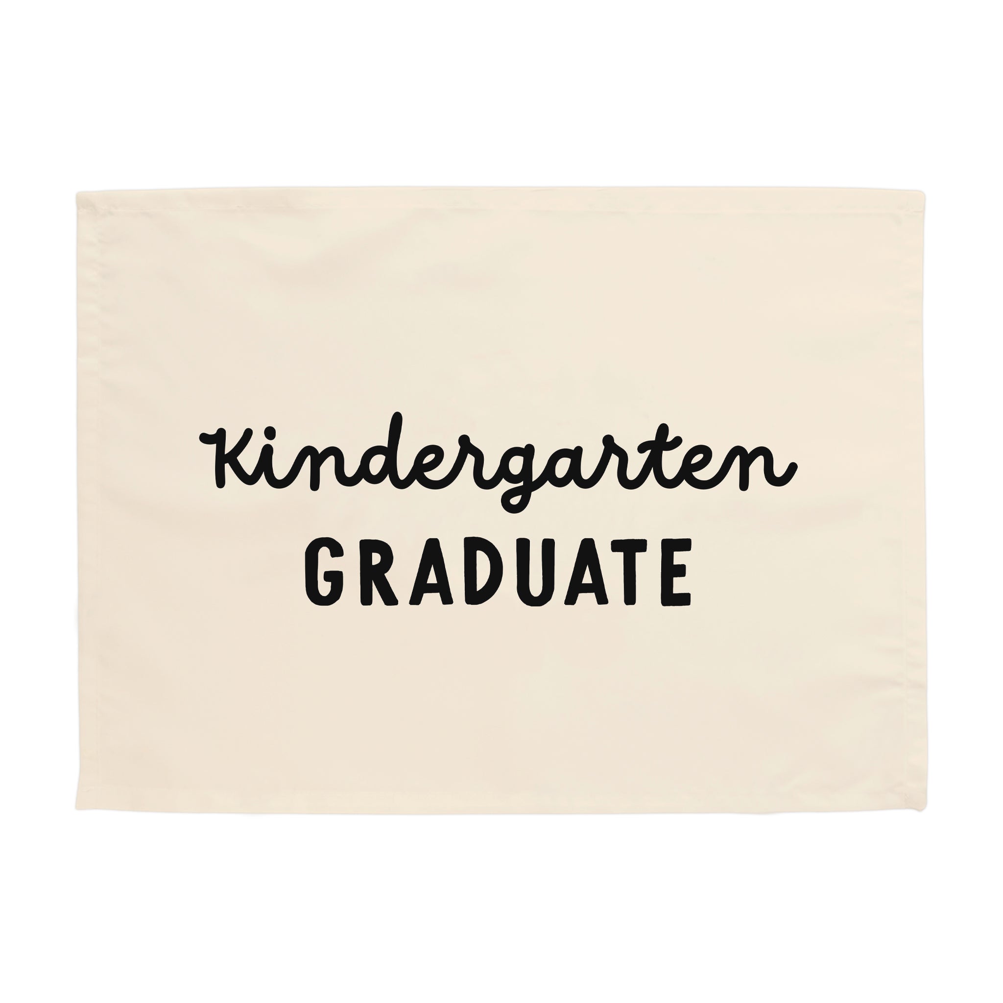 Black Neutral Kindergarten Graduate Banner Hunny Prints®