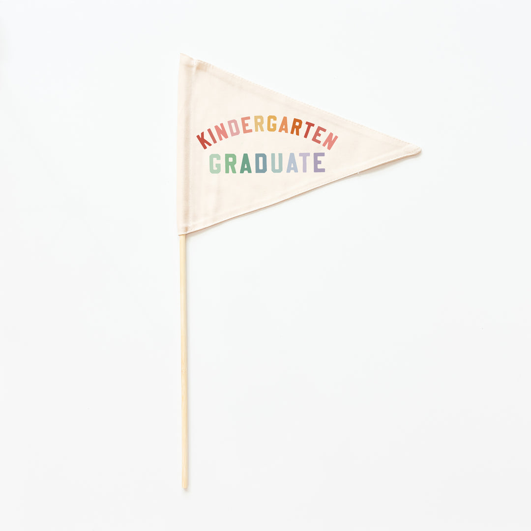 Kindergarten Graduate Flag {Rainbow)