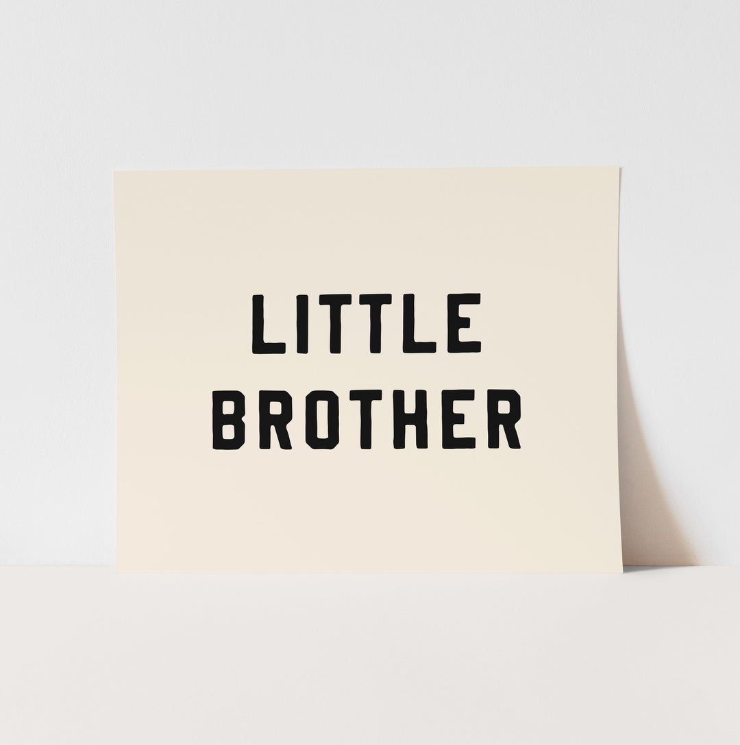 Little Brother Art Print