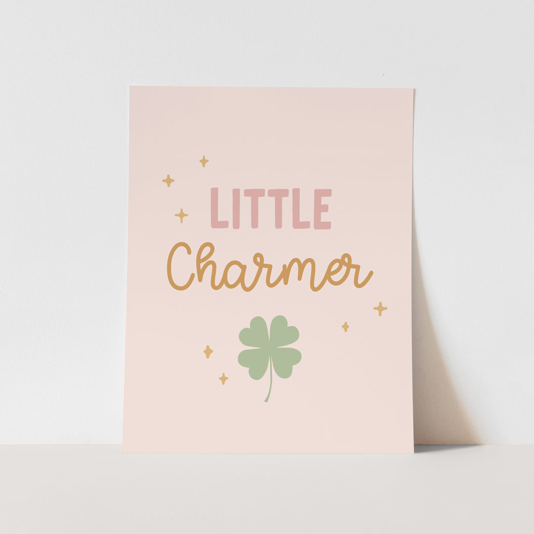 {Pink} Little Charmer Art Print