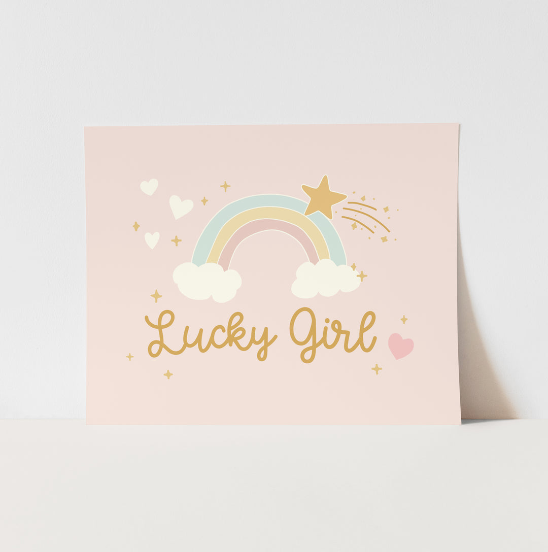 Lucky Girl Art Print