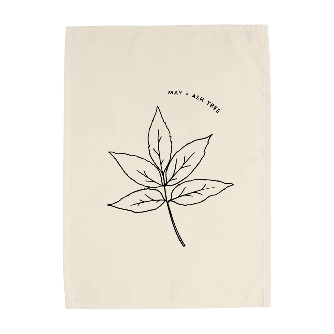 May Birth Month Banner: Ash Tree