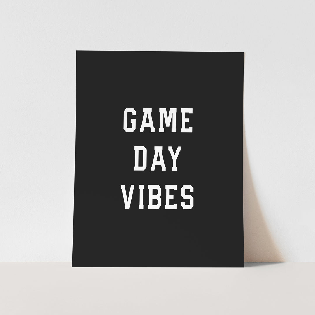 Game Day Vibes Art Print