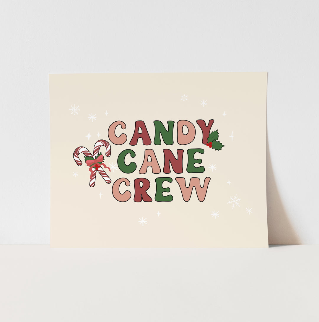 Candy Cane Crew Art Print