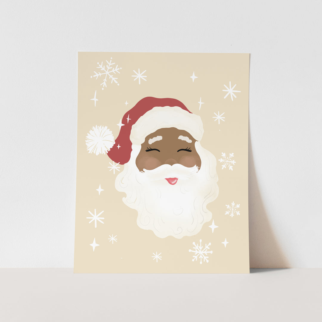 {Neutral} Santa Art Print