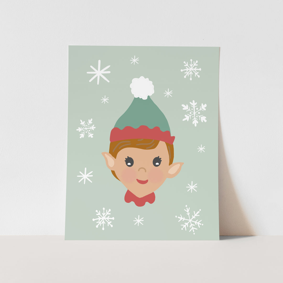 {Blue} Elf Art Print