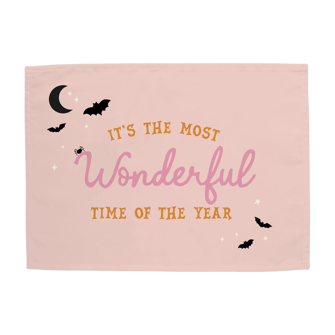 {Pink} Halloween - Most Wonderful Time of the Year Banner