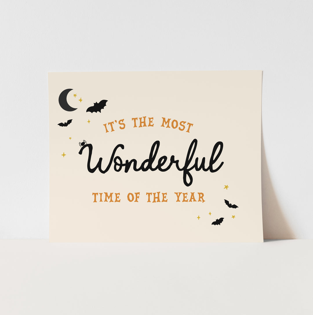 {Neutral} Halloween - Most Wonderful time of the Year Art Print