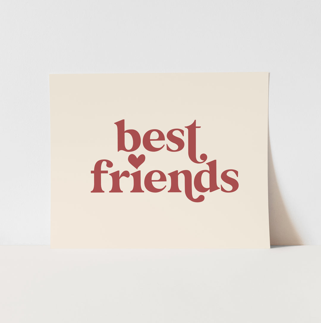{Neutral} Best Friends Art Print